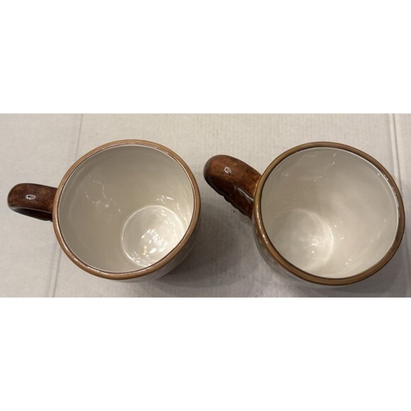 Susan Winget Certified International Gilded Wine (2) Mugs Grapes Vineyard Discon - Picture 3 of 7